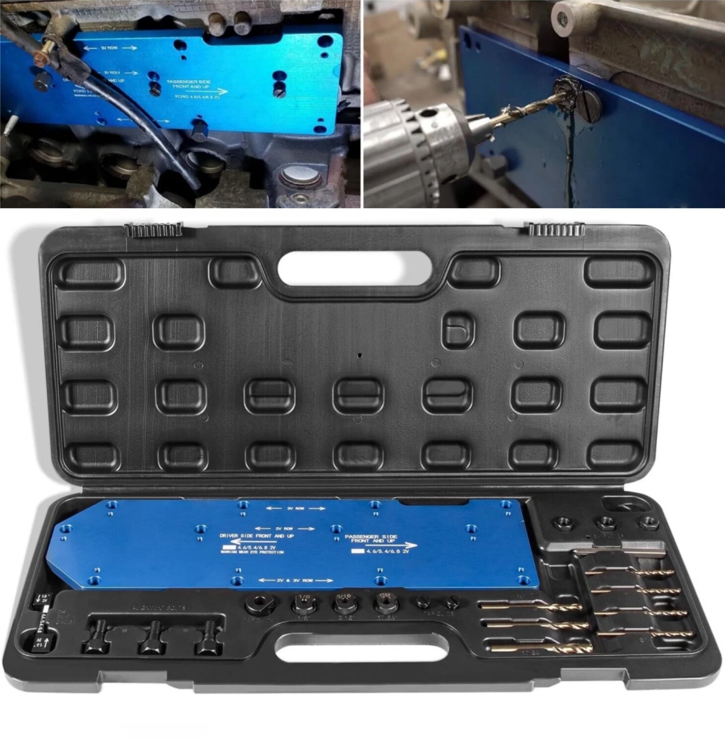 71600 Broken Exhaust Manifold Drill Template for Ford V10 2V 3V 4.6L 5.4L 6.8L