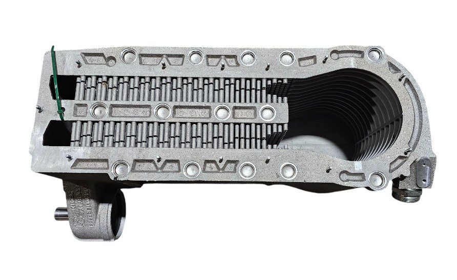 MGG Water Manifold Heat Exchanger 7629121 C071123 Heavy Duty Steel Gray 56PSI
