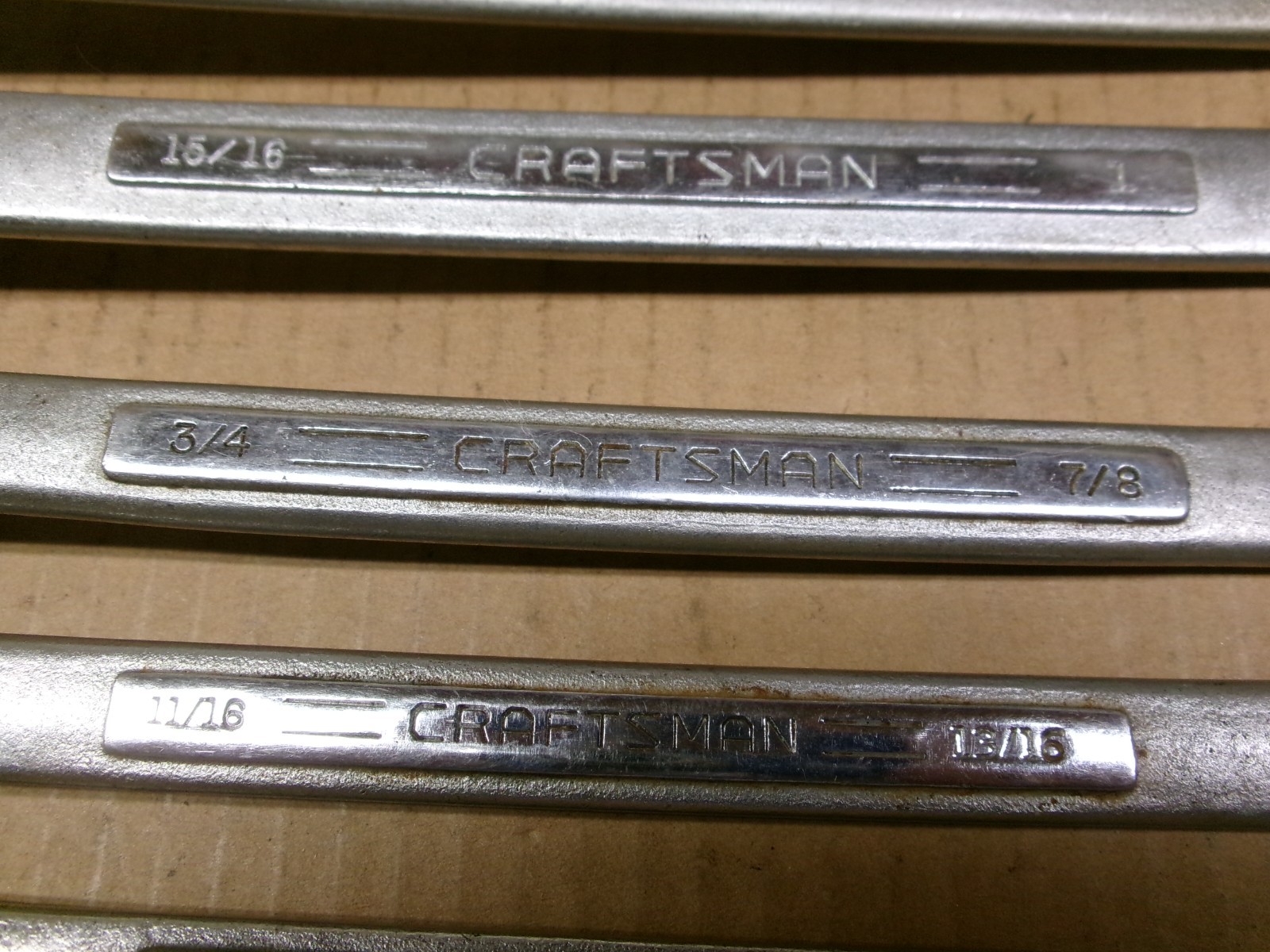 Craftsman USA 8-Piece Double Box End Slight Offset SAE Wrench Set 3/8 – 1-5/16″
