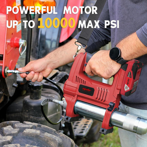 Mellif Power Grease Gun Compatible with Milwaukee 18V Battery (Tool ONLY),…