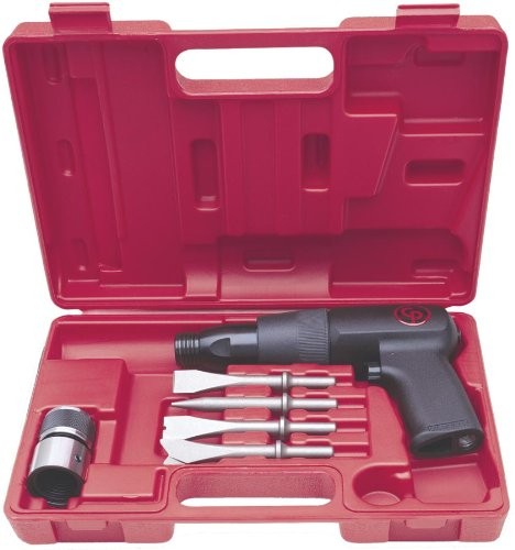 Chicago Pneumatic 8941171101 Air Hammer Kit, Shock Reduced Tool W/chisels & Qc