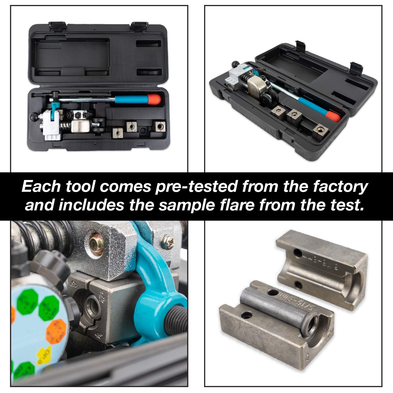 TGR Professional Brake Line Flaring Tool- 45 degree Set – Single, Bubble, and…