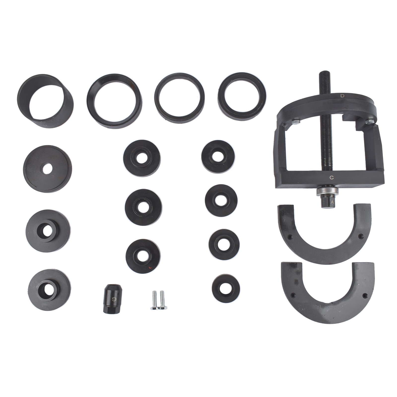 19pcs Master Wheel Hub & Bearing Removal + Installation Tool Set C – U Sizes