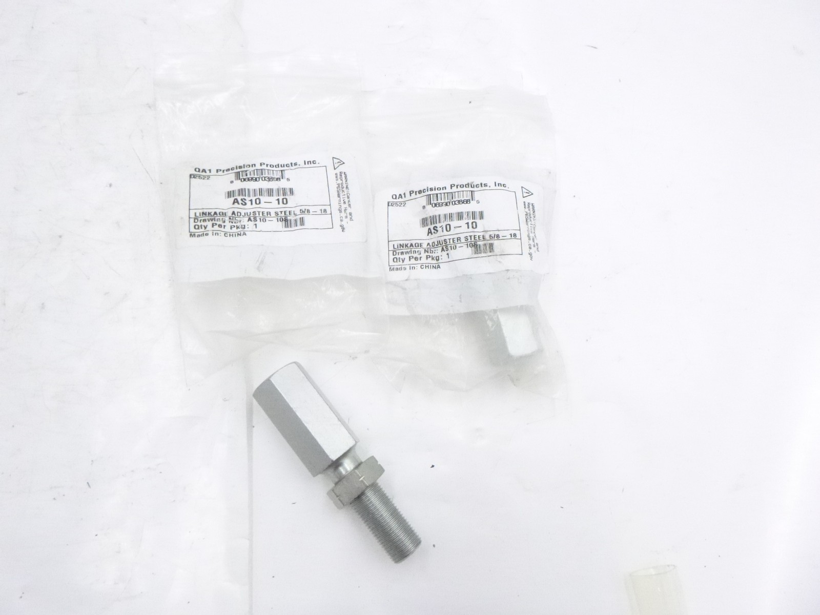 2 Pack QA1 AS10-10 Male to Female Linkage Adjuster Steel 5/8″-18