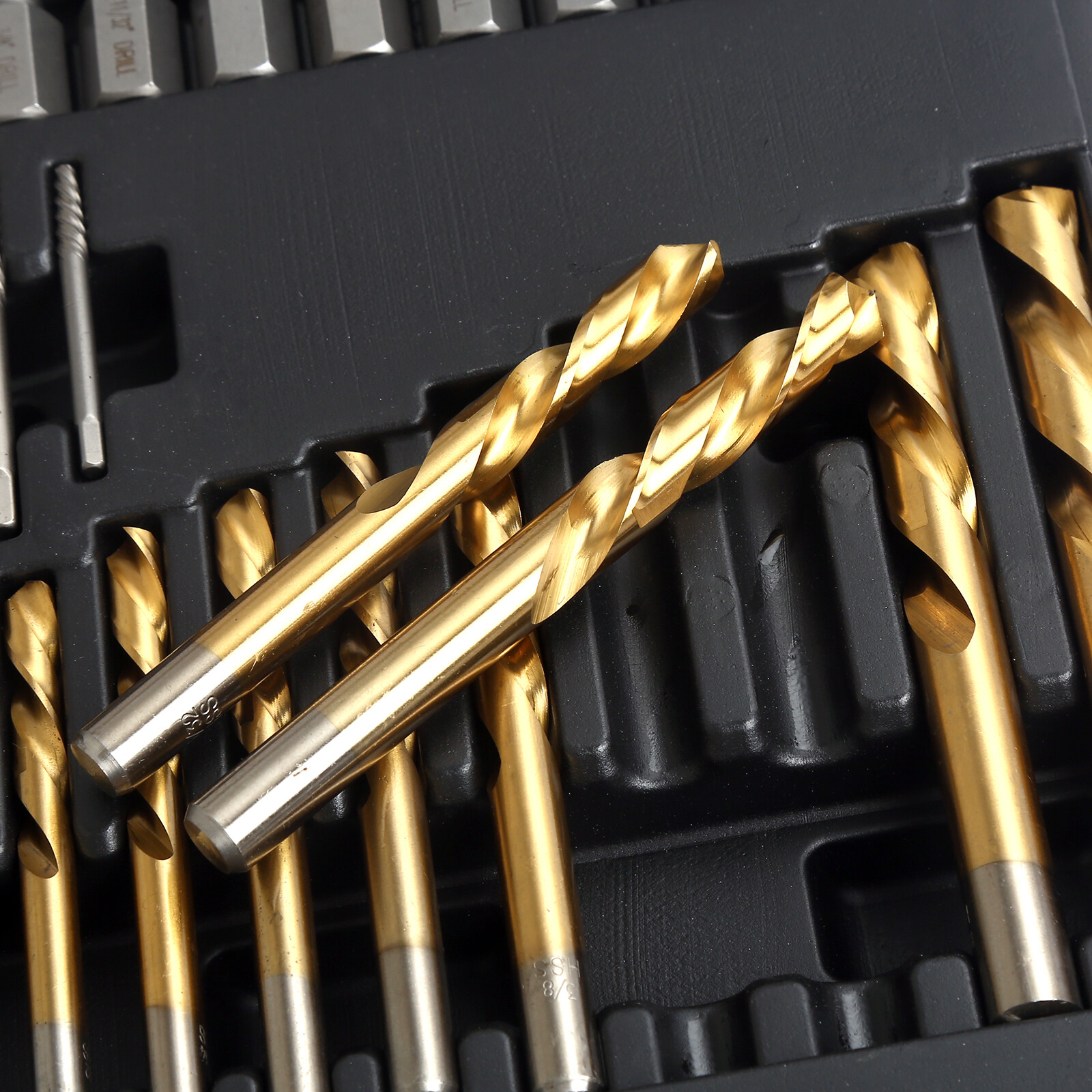 50pc Broken Studs / Bolts /Socket /Screw Extractor Removing Tool & Drill Bit Set