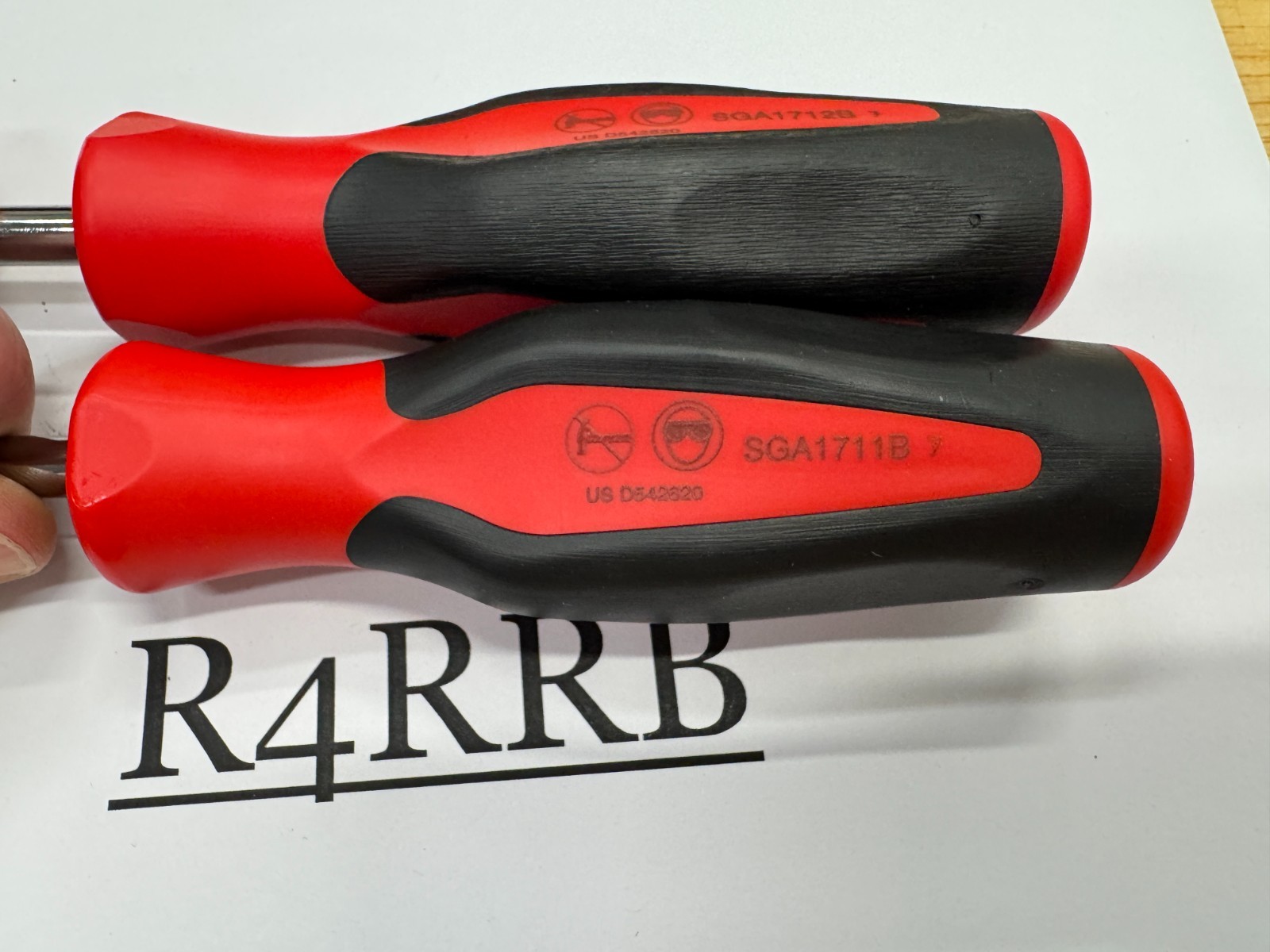 Snap-on Tools USA NEW RED Soft Grip Long Shaft Radiator Hose Pick 2pc Lot Set