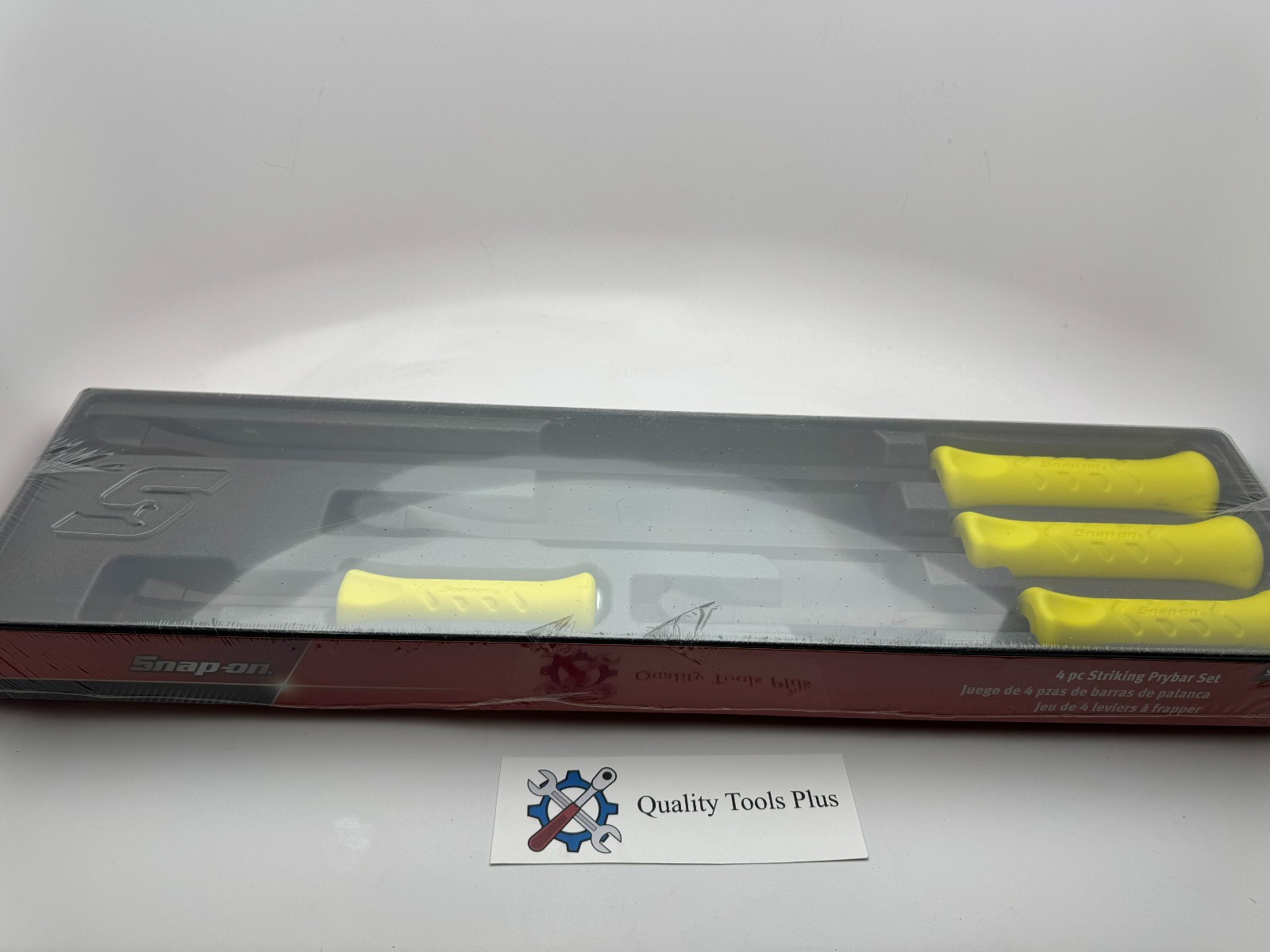 Snap-On NEW SPBS704AHV Hi Viz 4-Pc Striking Prybar Set