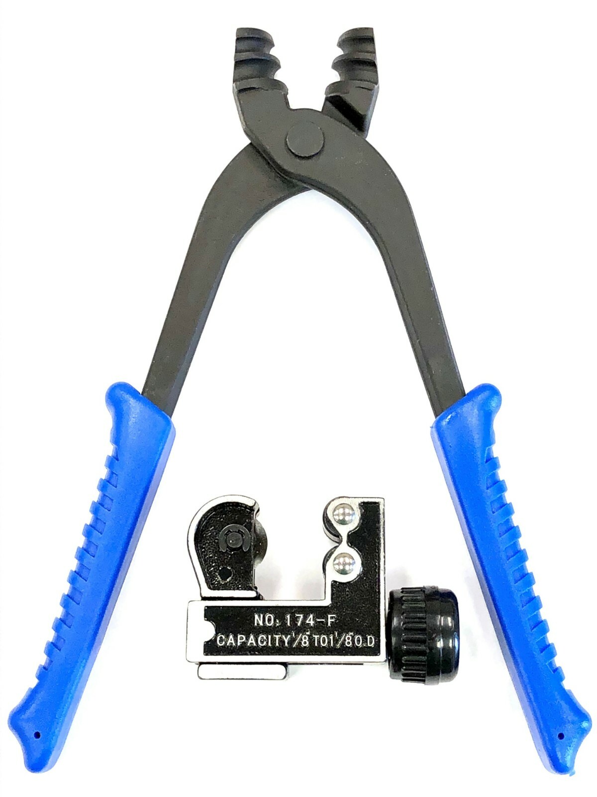 Automotive Brake Line Pliers for 3/16″ & 1/4″ Tubing, includes a tube cutter