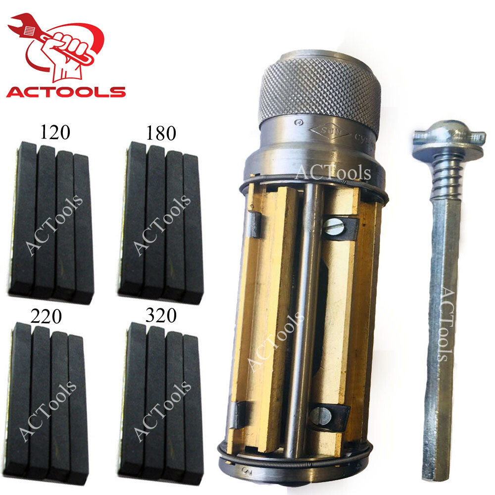Cylinder Engine Hone Kit 3 1/2″ To 6 1/2″ Honing Machine + 4 Set Of Stones USA