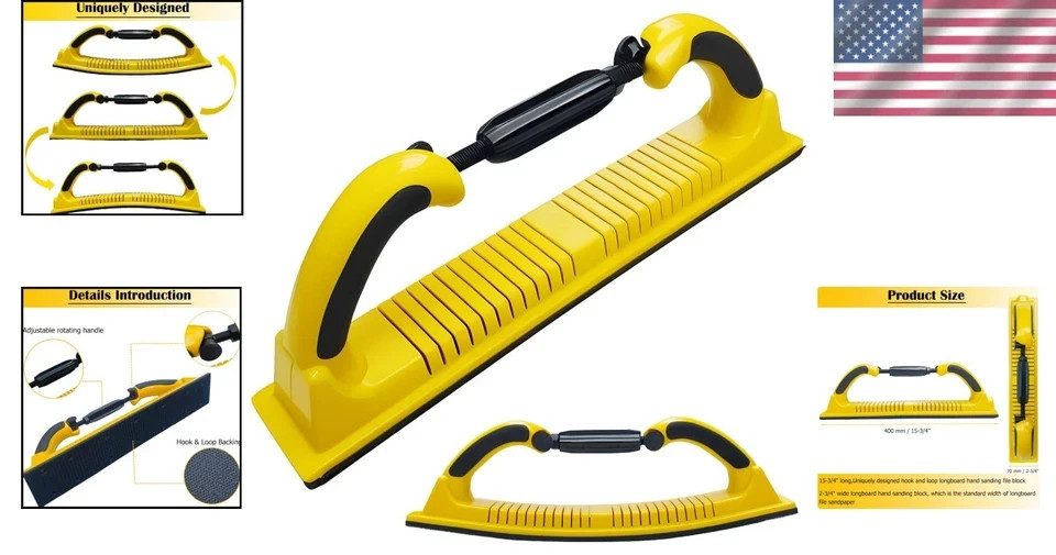 Sanding Block Hand Sander Woodworking Auto Paint Removal Flexible Sanding File