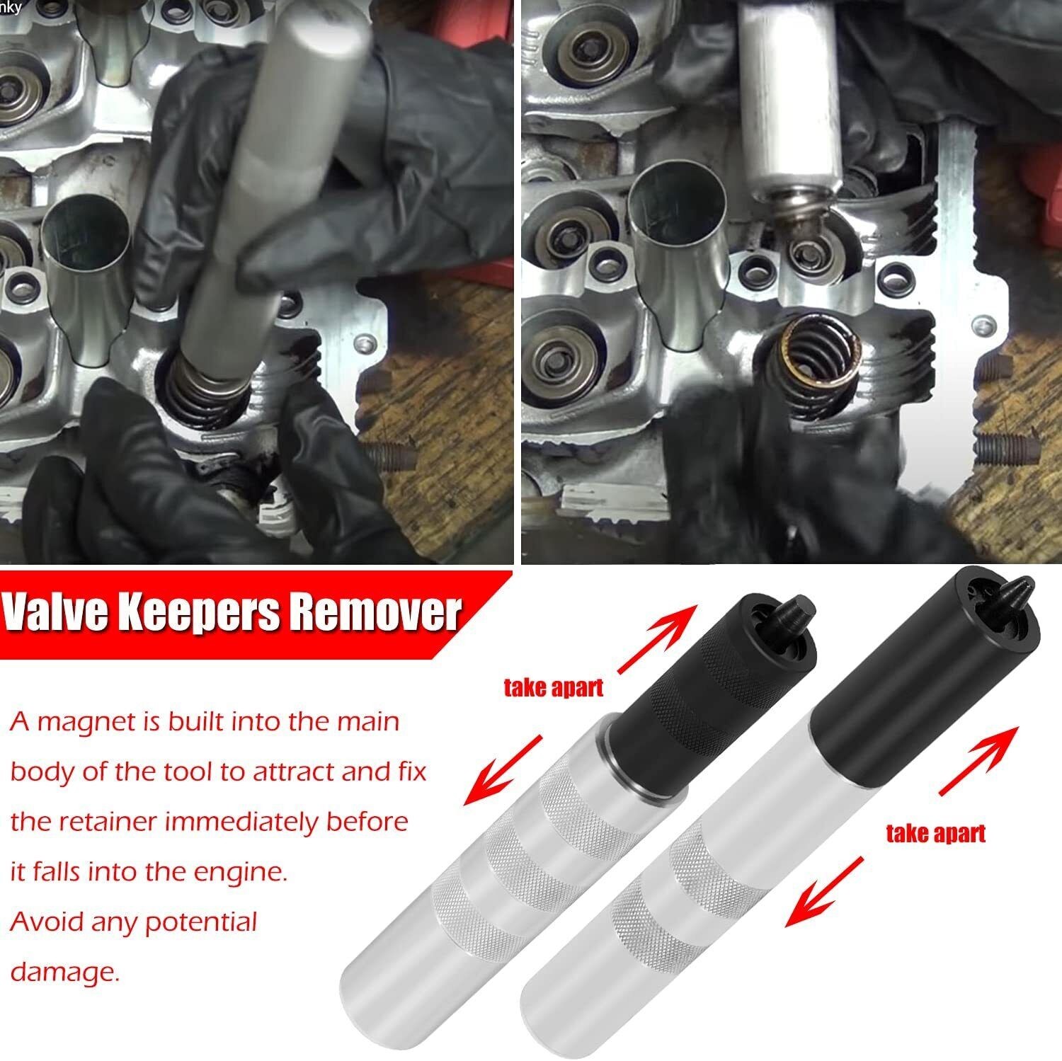 36050 Valve Keeper Remover & Installer Kit from 4.5 to 7.5mm & 5/16″ to 3/8″