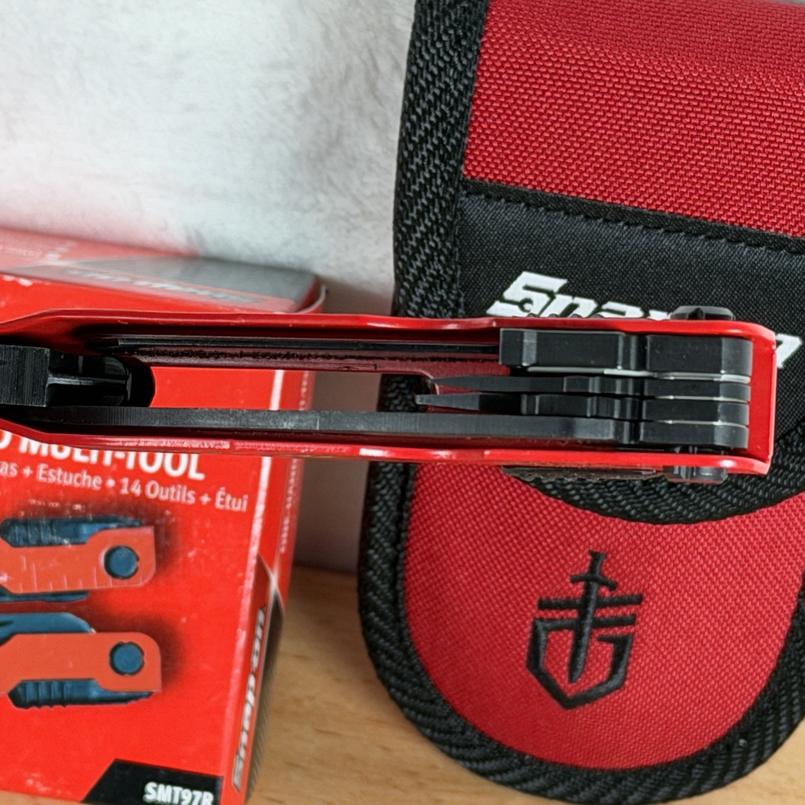 Snap On Tools SMT97R Red Powder Coated Stainless Steel Gerber Multi Tool NEW
