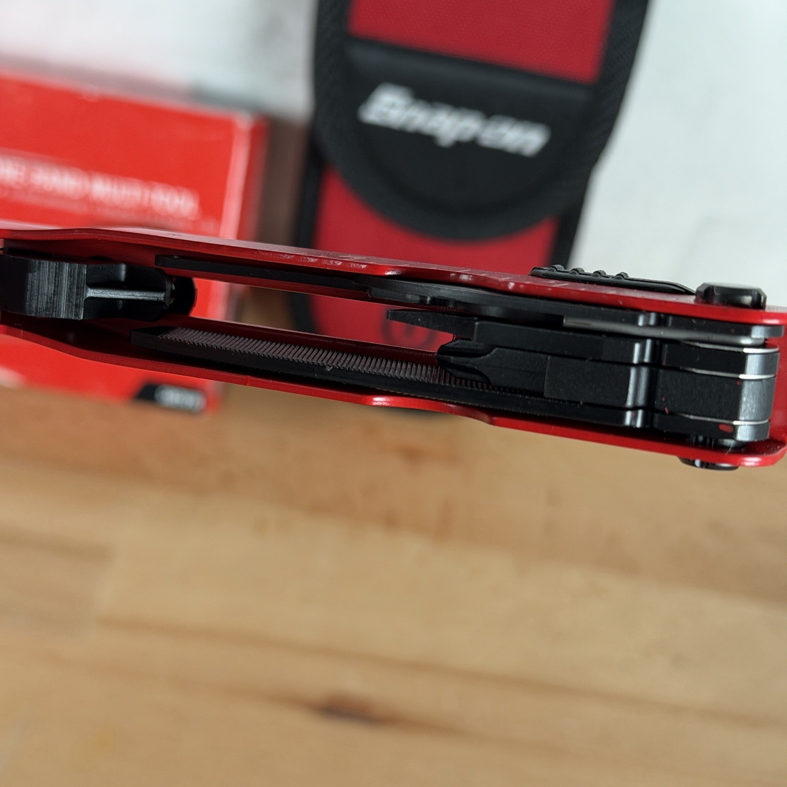 Snap On Tools SMT97R Red Powder Coated Stainless Steel Gerber Multi Tool NEW