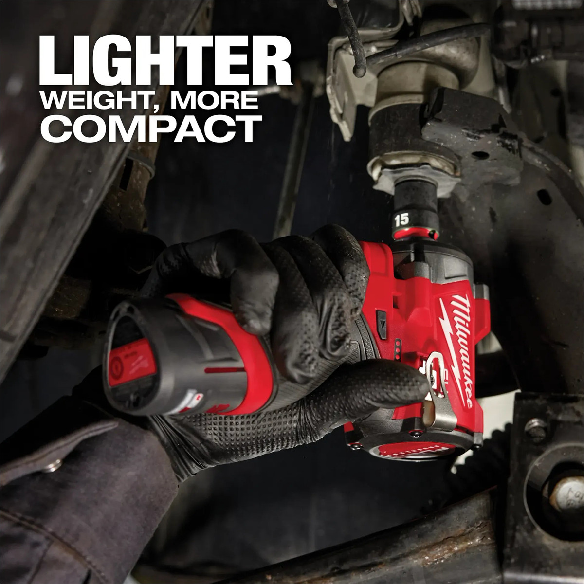 Milwaukee 2563-20 M12 FUEL 1/2 Inch Stubby Impact Wrench 550 Ft Lbs Compact