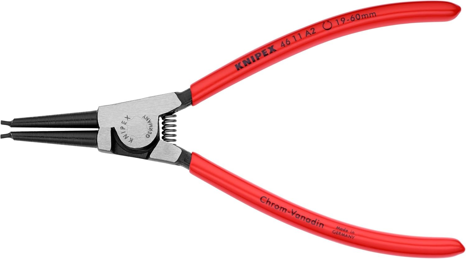 Snap Ring Pliers Set, 2 Pcs, Circlip Pliers Kit with Red Handles – (9K008018US)
