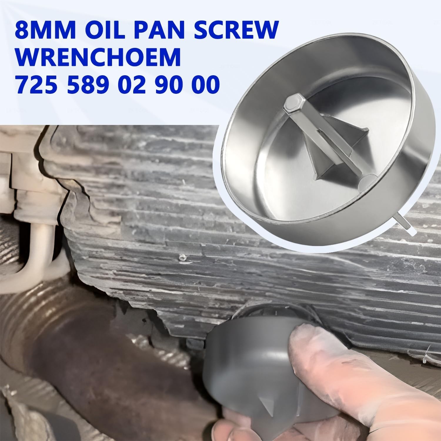 6PCS Metal Transmission Oil Filling Tool for Benz 725.0 9 Speed Transmission