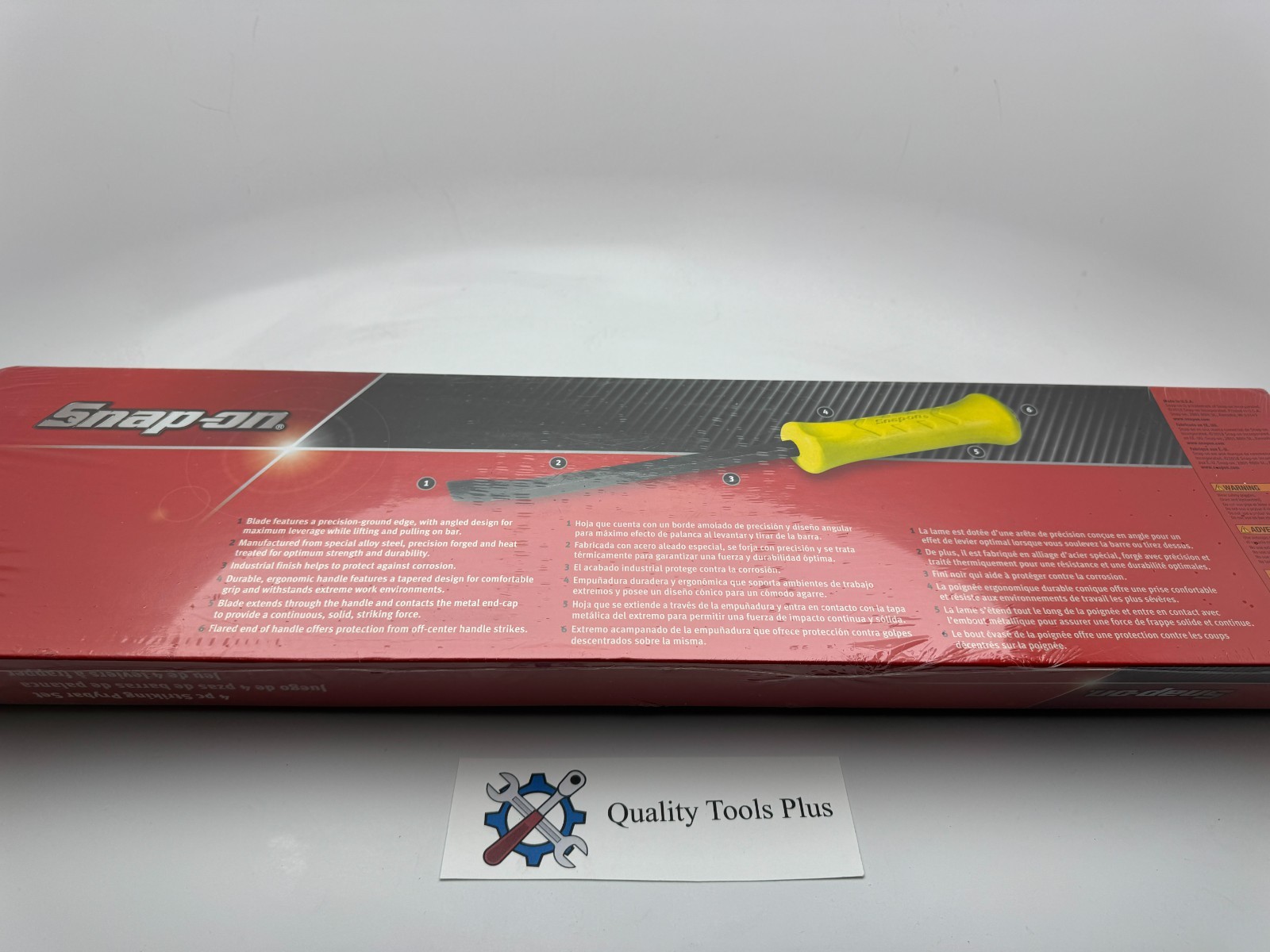 Snap-On NEW SPBS704AHV Hi Viz 4-Pc Striking Prybar Set
