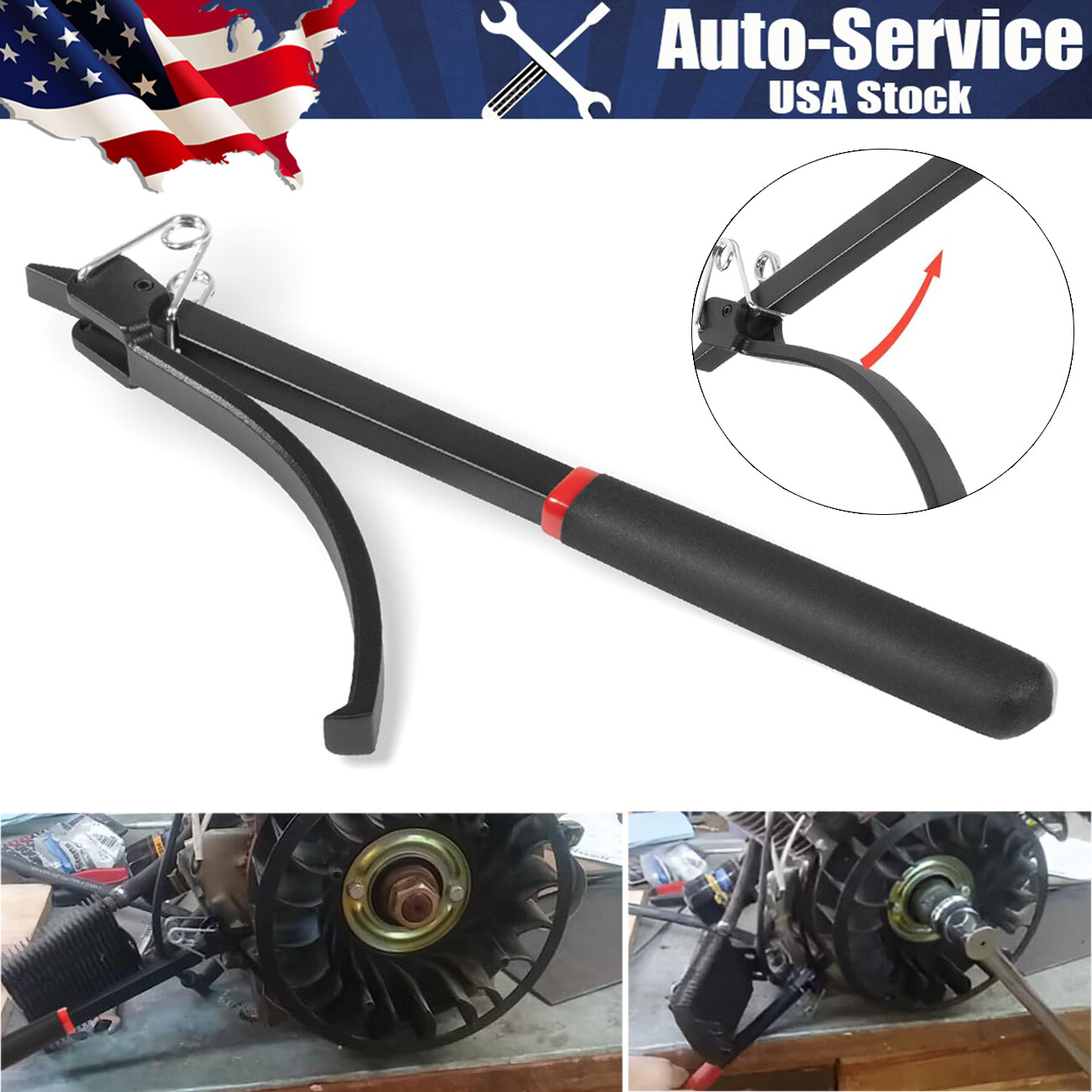 Flywheel Turner Turning Tool Wrench Flex Plate Holder For Most Vehicles 23800