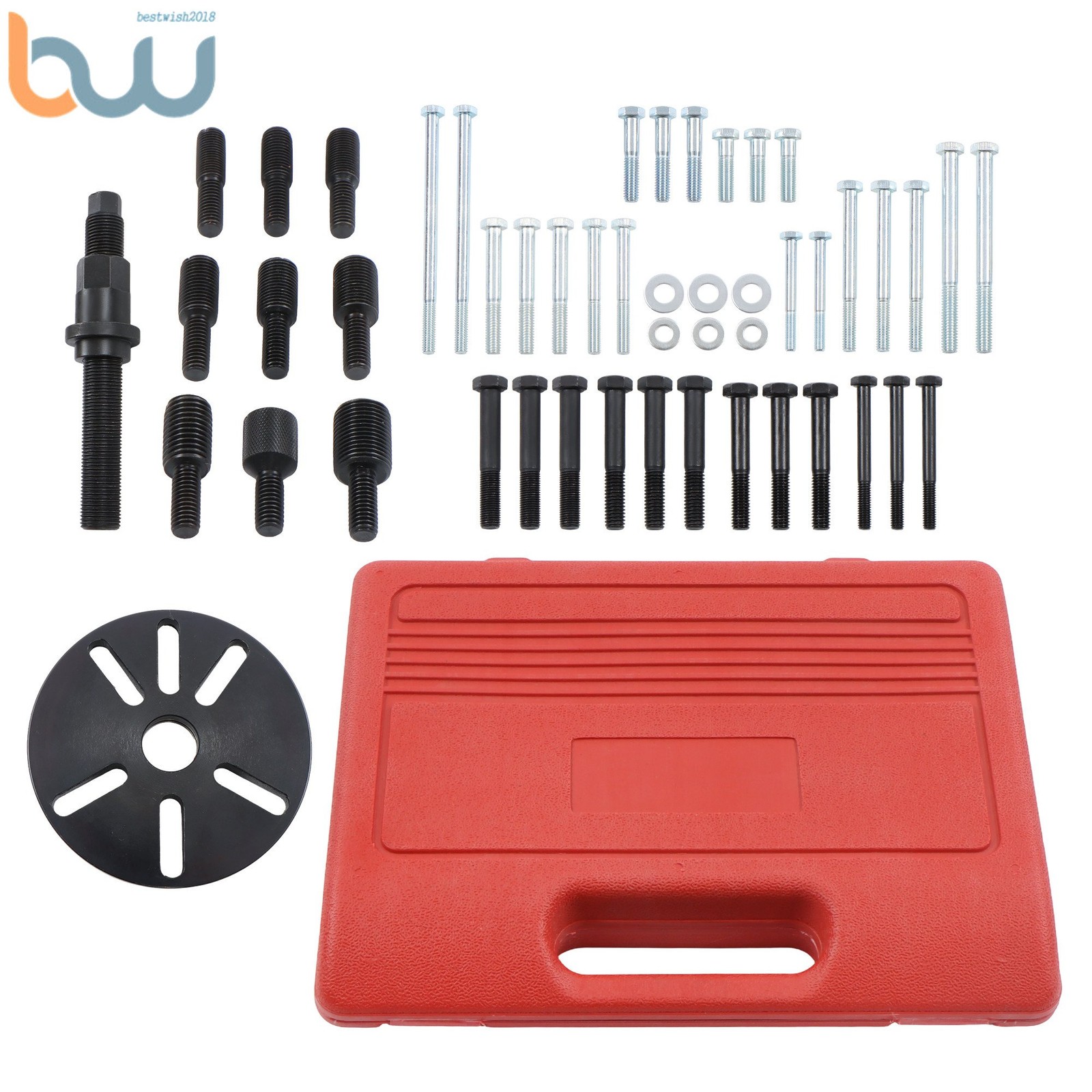 Harmonic Balancer Puller Removal & Installer Tool Set Flywheel Crankshaft Kit