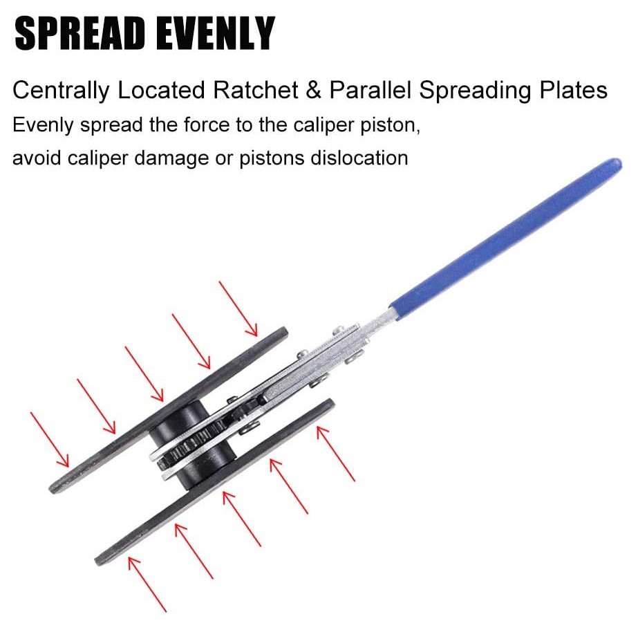 Disc Brake Pad Ratchet Rewind Spreader Piston Retracting Caliper Press Tool USA