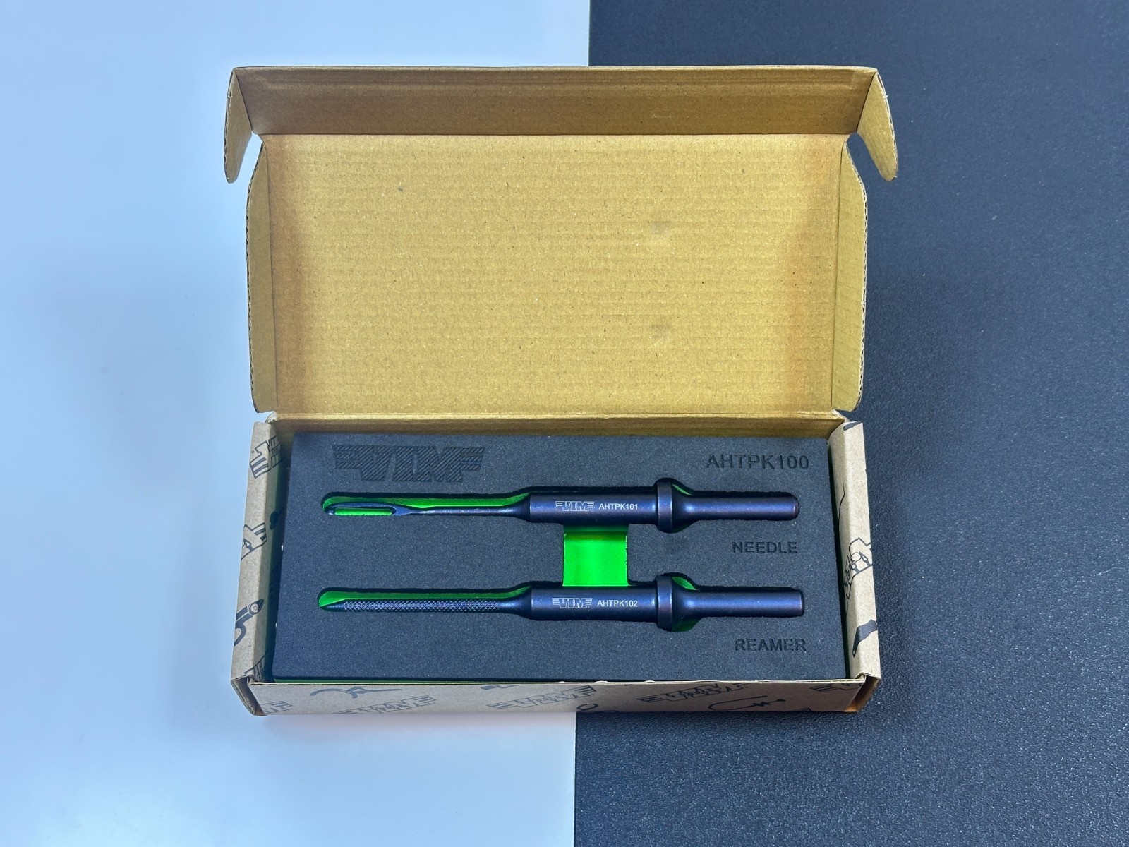 NEW VIM Tools .401 Air Hammer Tire Plug & Reamer Bit Set in Foam #AHTPK100