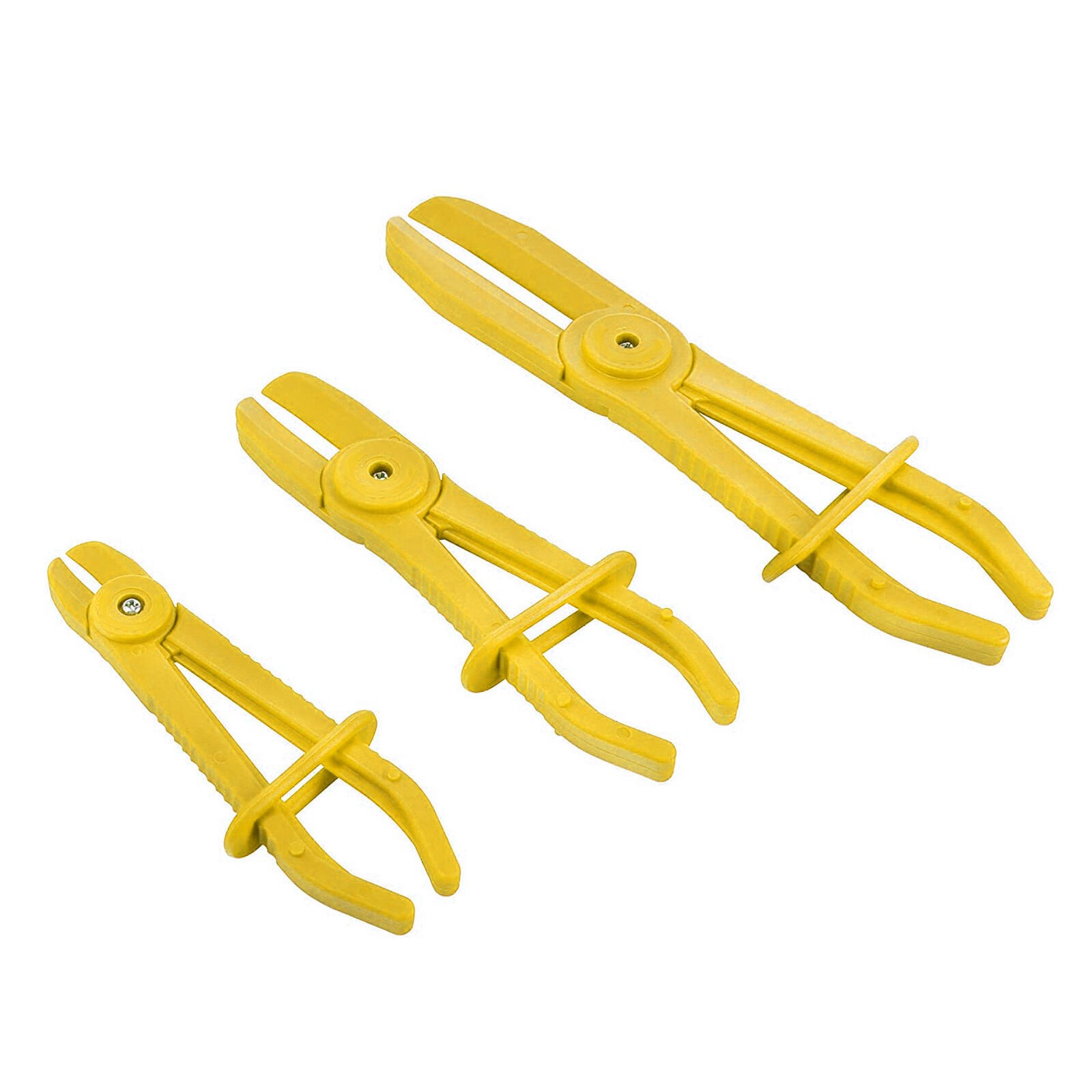 3PCS Flexible Hose Clamp Plier Yellow 1/2 “to 3/4” Radiator Brake Pipe Tool