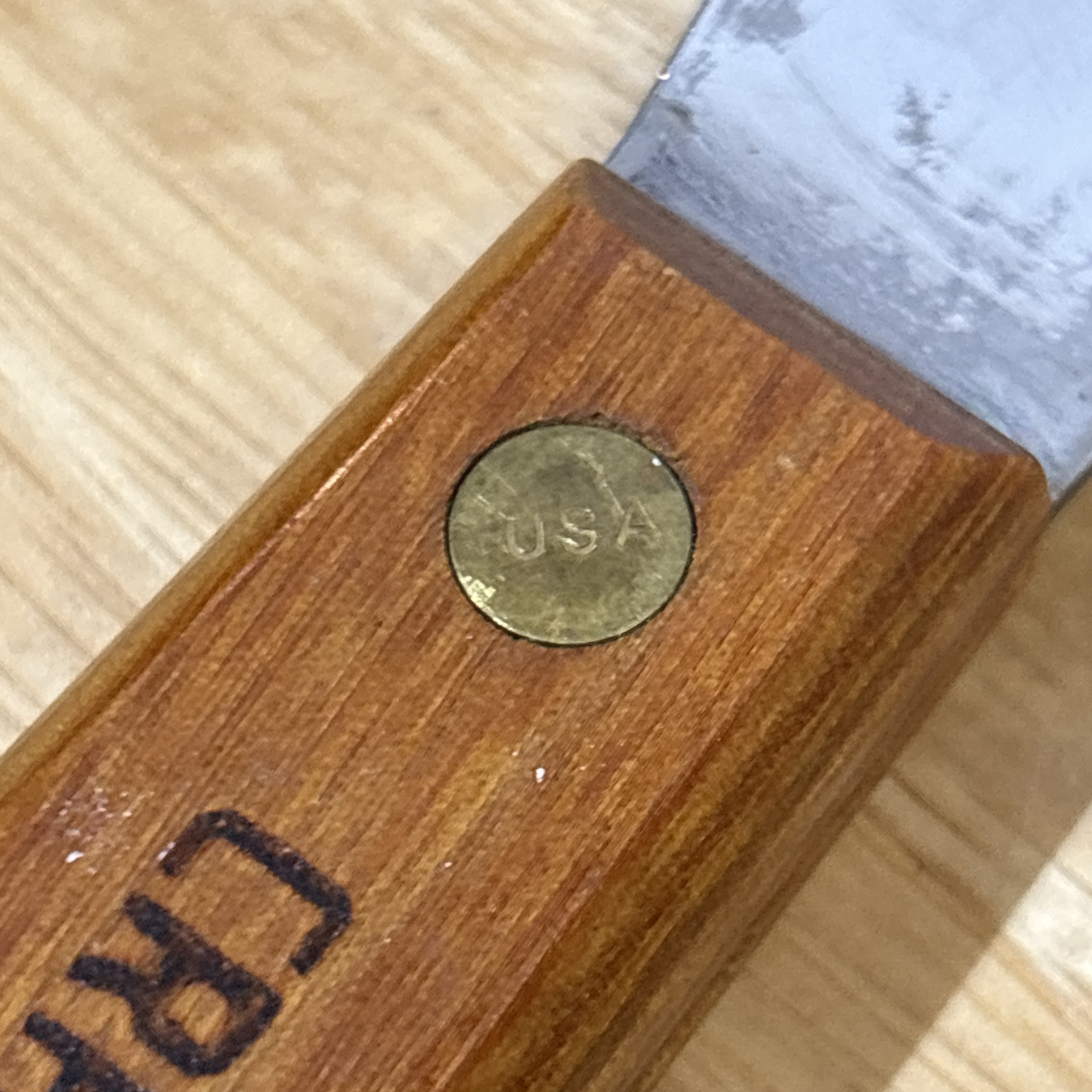 Craftsman 1.25″ Gasket Scraper Putty Knife Stiff Blade Wood Handle 9 42025 USA