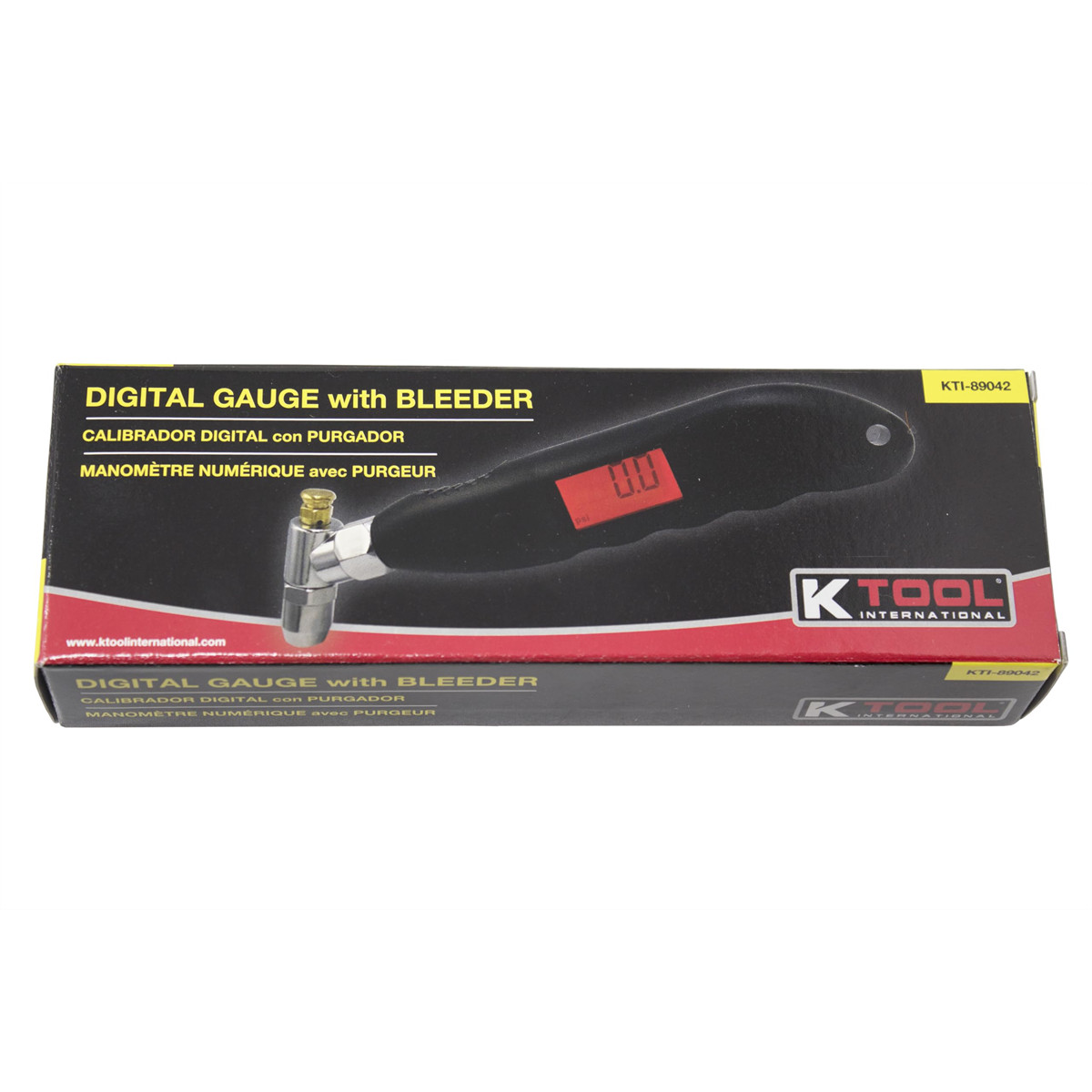 K Tool International 89042 Digital Tire Pressure Gauge with Bleeder for Garages,