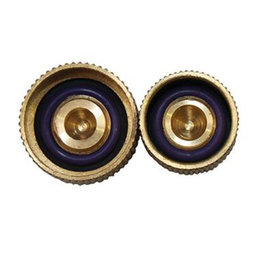 High & Low-Side Service Port Cap AC Valve Cap Leak-Proof Cover for R134a System