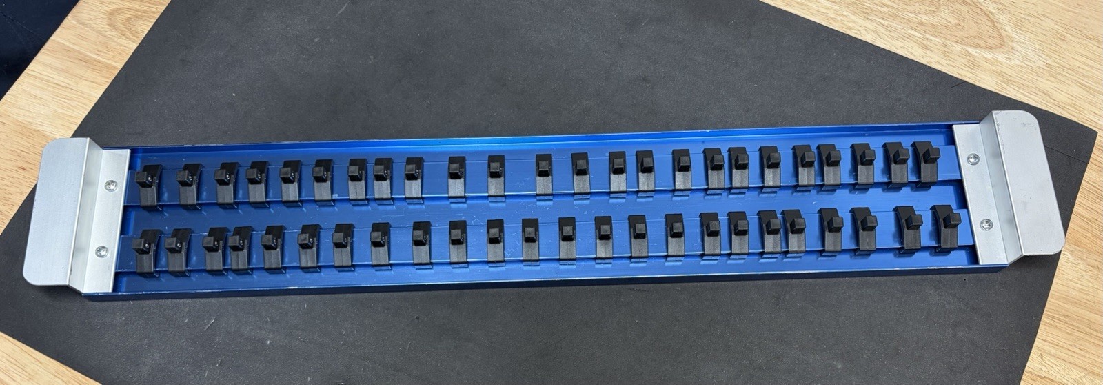 Mac Tools 1/4″ BLUE 48pc Socket Tray Rack Holds Shallow & Deepwell Sockets