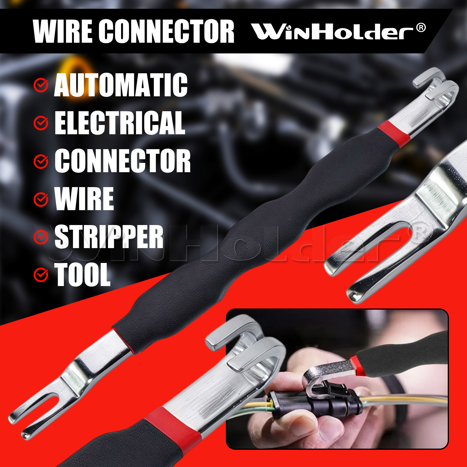 2 Pack Electrical Disconnect Pliers Electrical Connector Separator for Cars