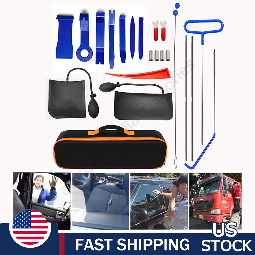 22Pcs Emergency Auto Tool Window Door Open Key Lost Lock Out Unlock Tool Kits