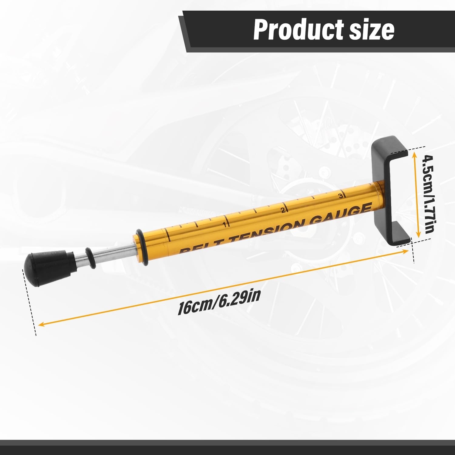 Belt Tension Gauge Adjustable 10 Lbs Specification, Universal Design Drive Be…