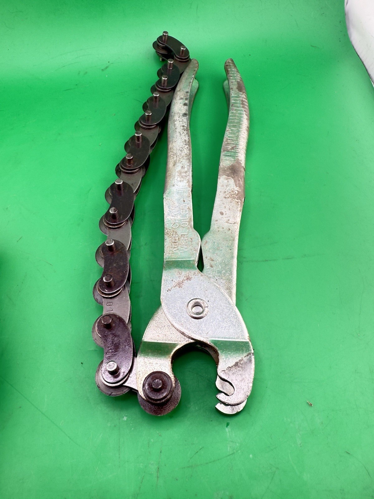 VINTAGE K-D Tools 2031 Exhaust Tailpipe Tube Chain Type Sharp Cutter Wheels USA!