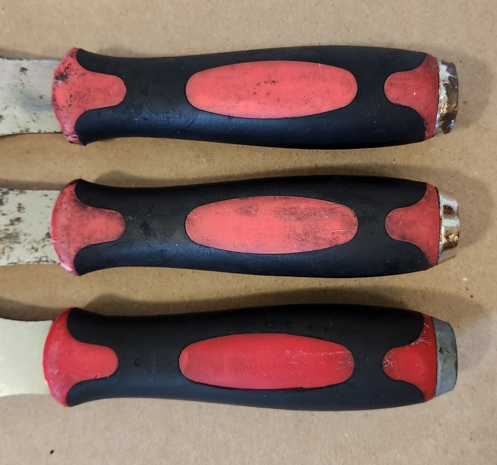 Snap On PKNC300 3 Piece Soft Grip Striking Scraper Set RED