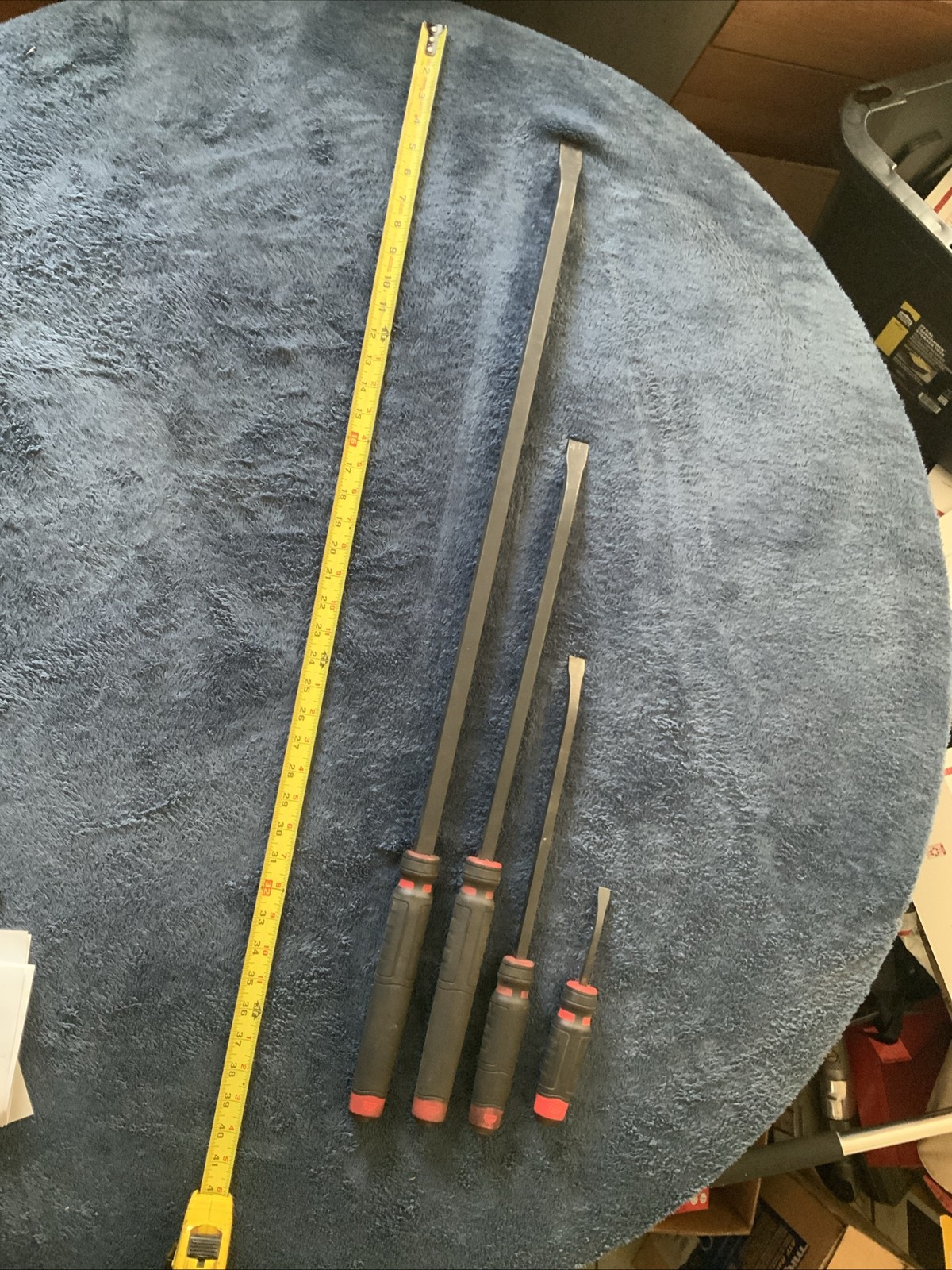 Mac Tools 4pc Pry Bar Set….pb36cr, Pb25cr, Pb17cr, Pb8cr….see Pics…