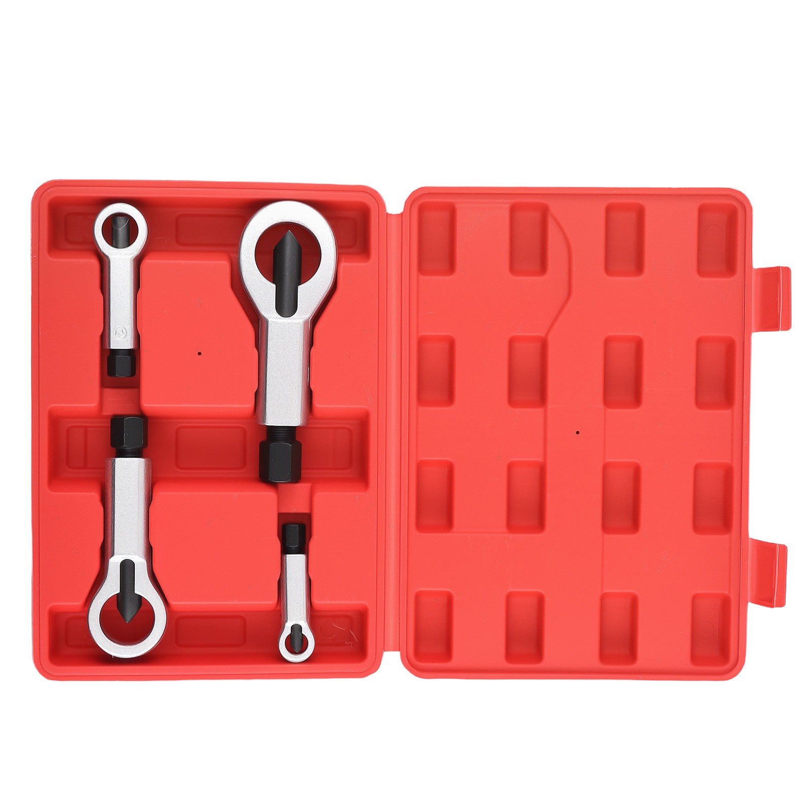 Nut Splitter Breaker Kit 9-27mm Rusted Bolt Extractor Tool Set with Case