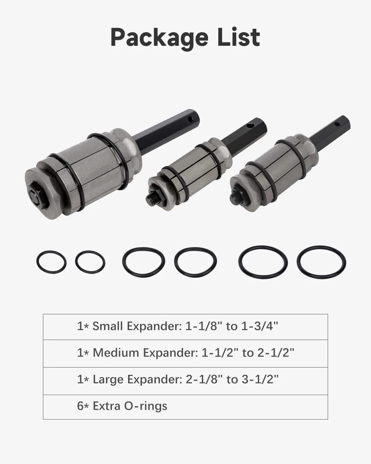 Tool Set for 1-1/18″ to 3-1/2″ Tail Pipe Tube Exhaust Muffler Expander Spreaders