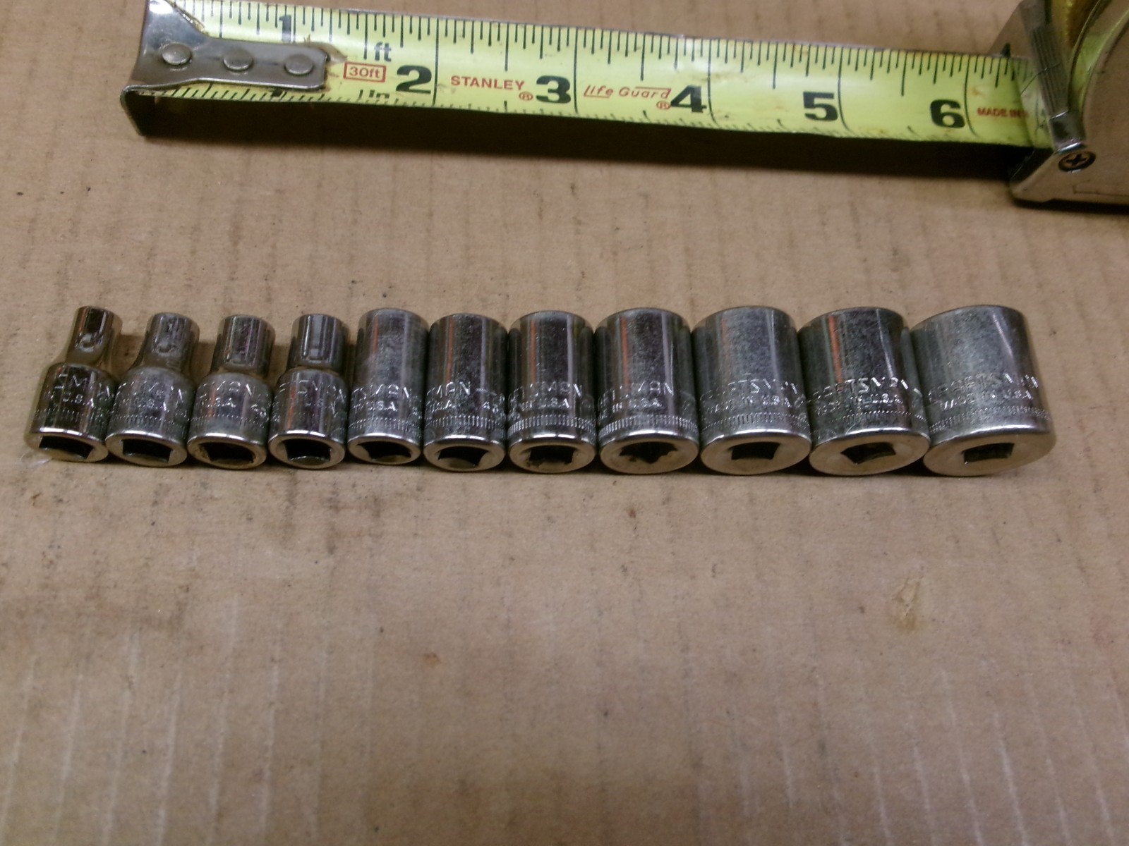 Craftsman USA 12-Piece 1/4″ Drive 6-Point Metric Socket Set 4-14 MM G Series