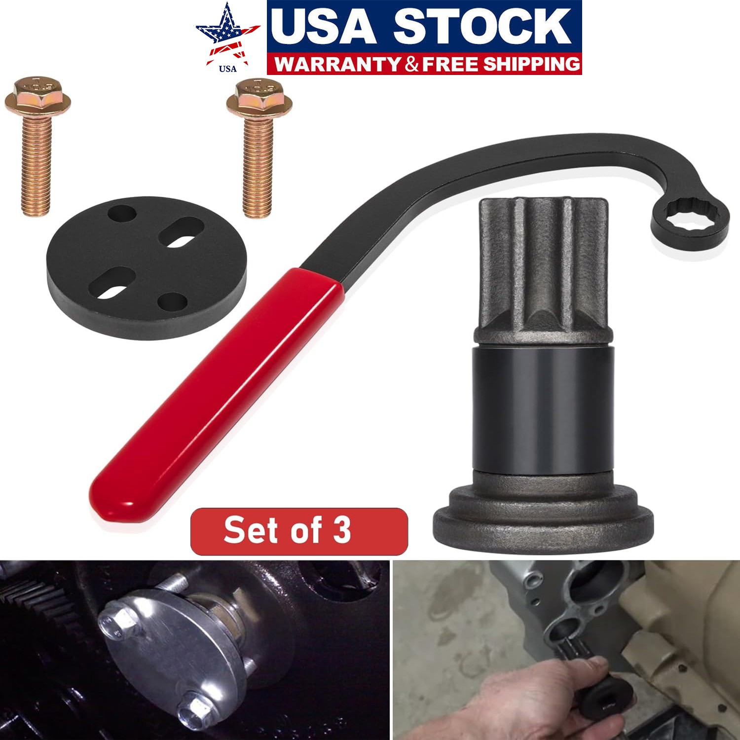 For Dodge Cummins Engine Barring Tool Injection Pump Gear Puller Lock Nut Wrench