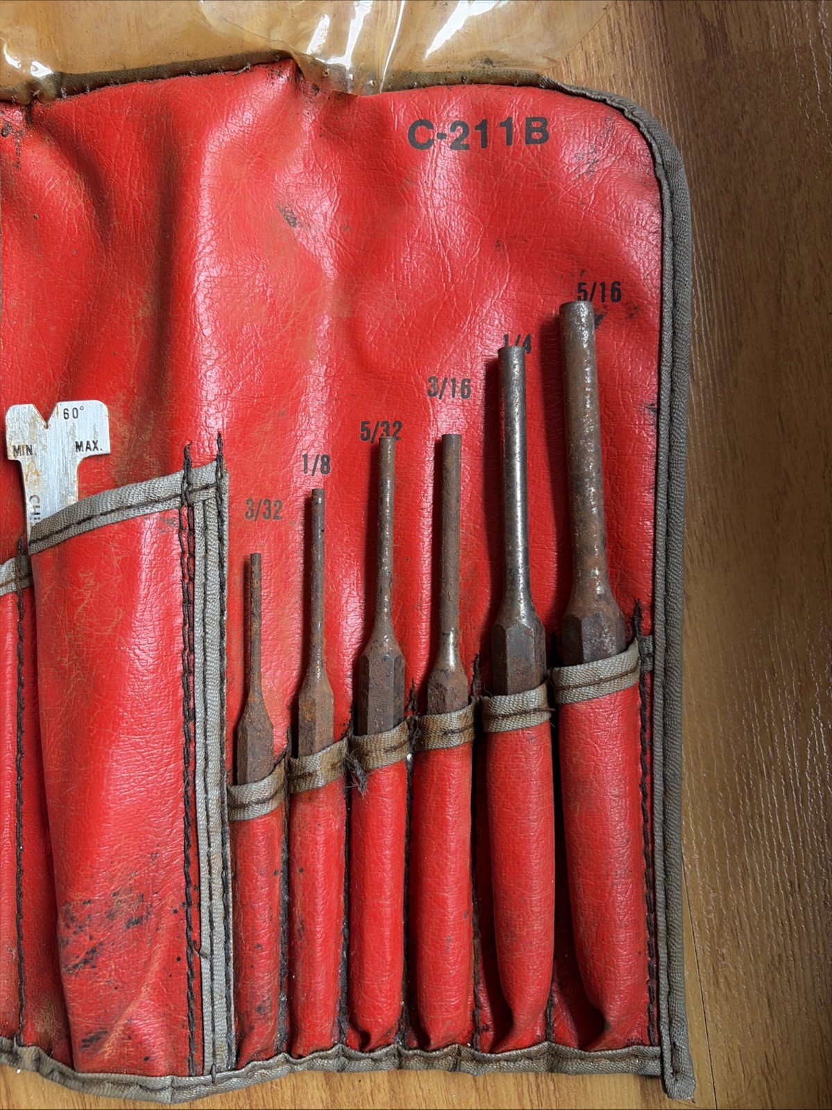 Snap-On PPC200AK Vintage Punch & Chisel Master Set USA Partial Rusted