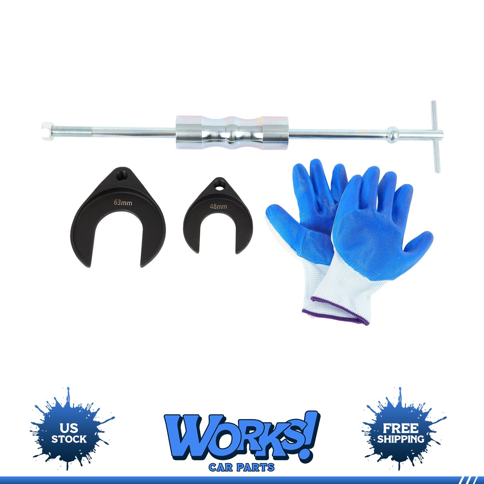 Inner CV Axle Puller Tool 5/8″-18 Slide Hammer Slide Puller Set W/Free gloves