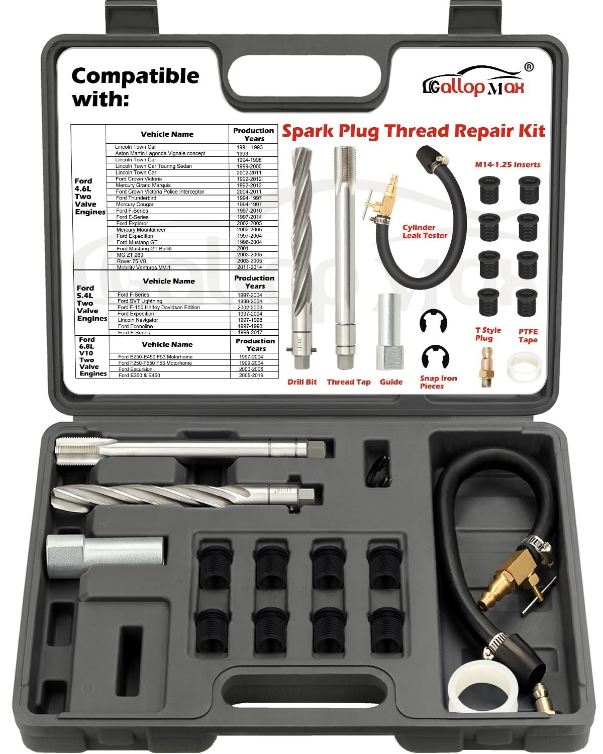 Triton Tool Kit – Spark Plug Thread Repair System for Ford 4.6L, 5.4L, 6.8L V10