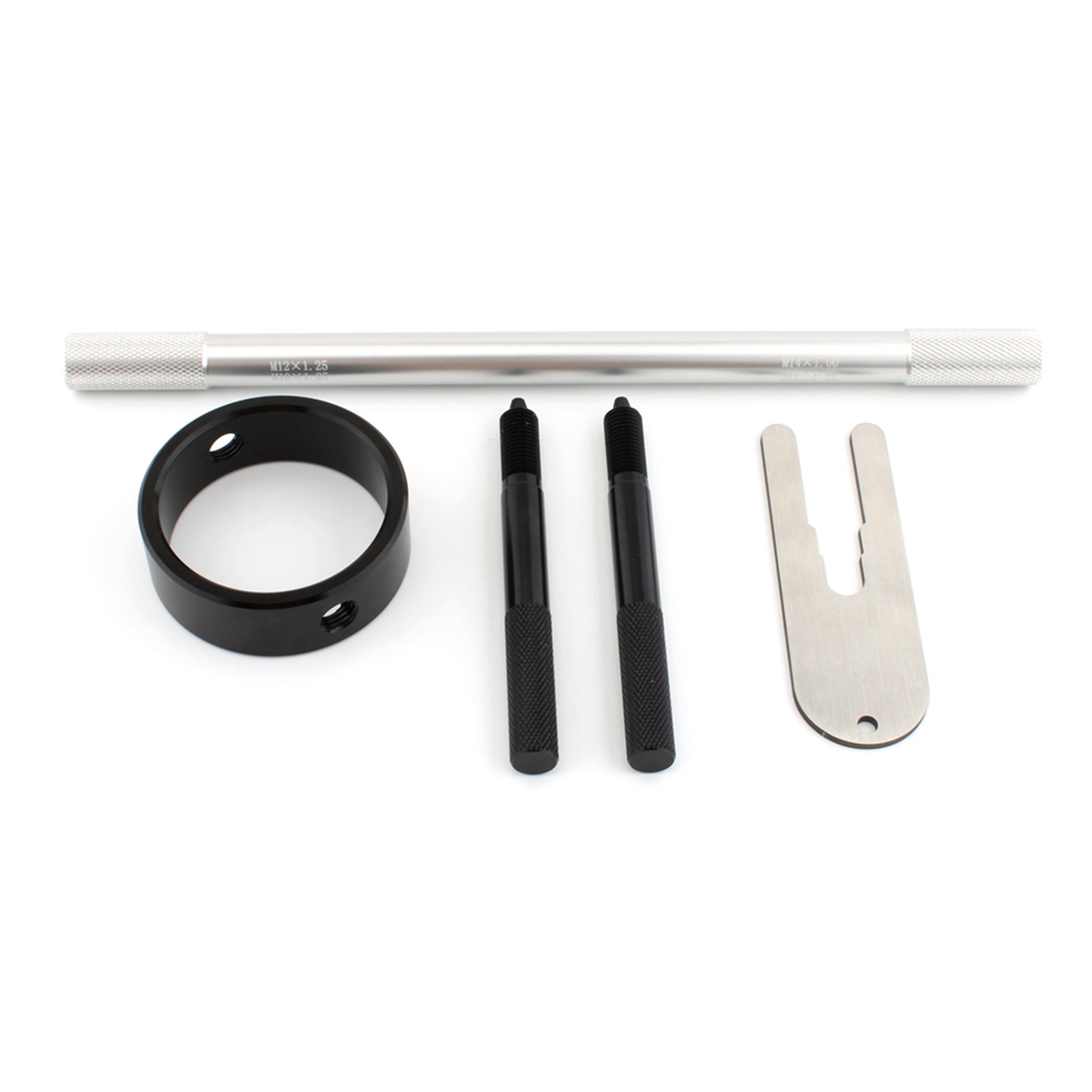 Black Silver Fork Service Tool Kit Fork Spring Compressor Damper Rod Bleed Tool