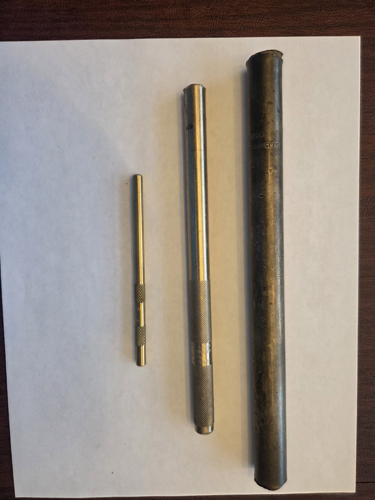 Snap On Tools 3 Piece Brass Bronze Non Sparking Punch Set 1/4″ 1/2″ 3/4″