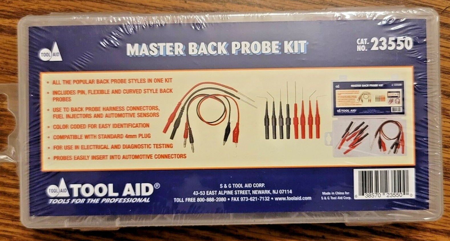 SG ToolAid 12pc Master Electrical Back Probe Adapter and Lead Kit #23550