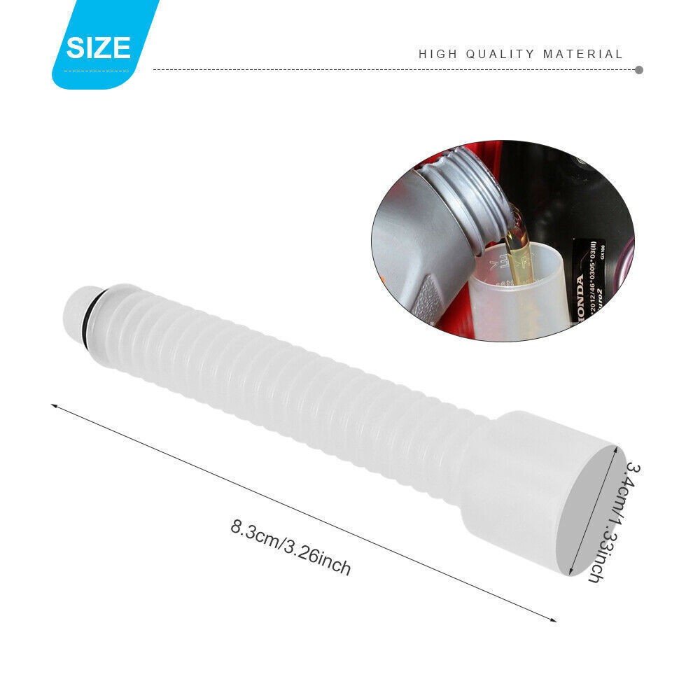 New For Honda EU3000i Handi EB2800i Oil Change Funnel Tube Flexible Transparent