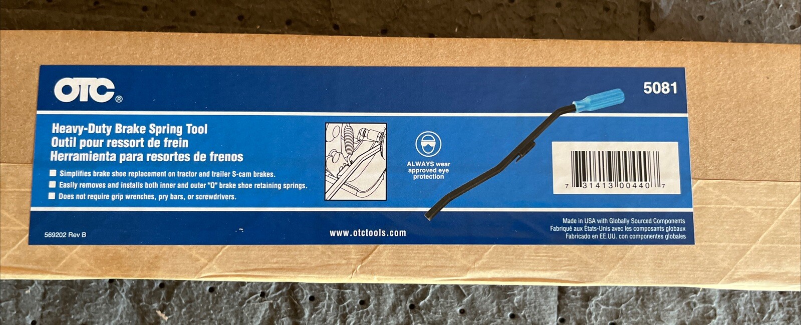 OTC 5081 Heavy Brake Spring Remover Tool