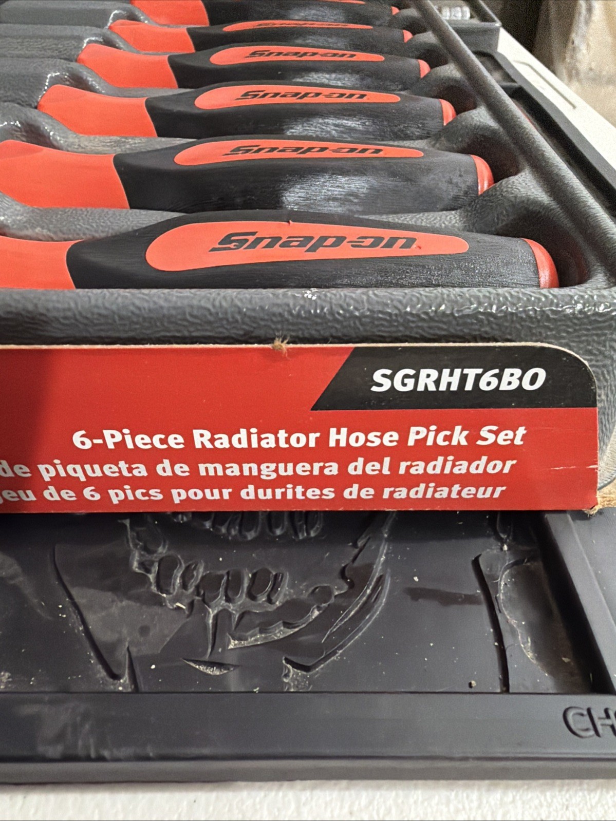 Snap On 6 pc Soft Grip Radiator Hose Pick Set (Orange) Part# SGRHT6BO