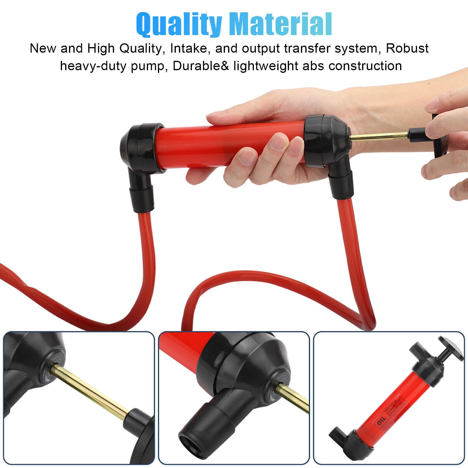 Fluid Extractor Pump Manual Suction Multi-Use Liquid Transfer Siphon Hand Pump